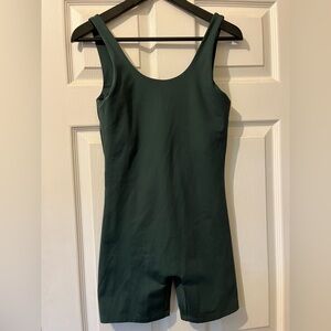 Girlfriend Collective Bike Unitard Deep Green